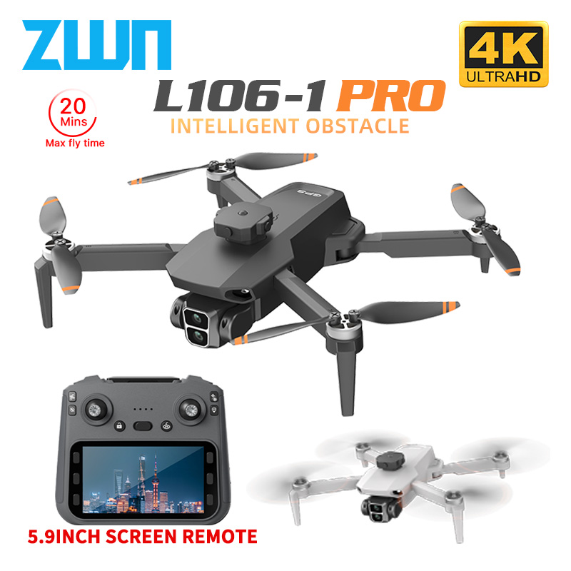 Drone Racing Camera - L106-1PRO GPS プロフェッショナルドローン 4K HD カメラスクリーンリモート