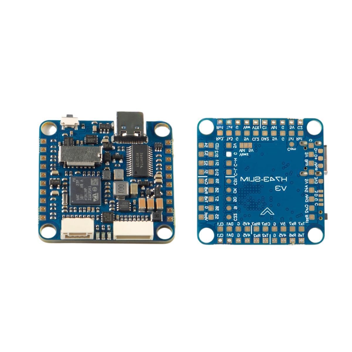 Drone Racing Flight Controller - WOJO MATEK H743-SLIM V3：内蔵電流センサーを搭載したドローン用フライトコントローラー。FPVレース用クアッドコプターに最適。