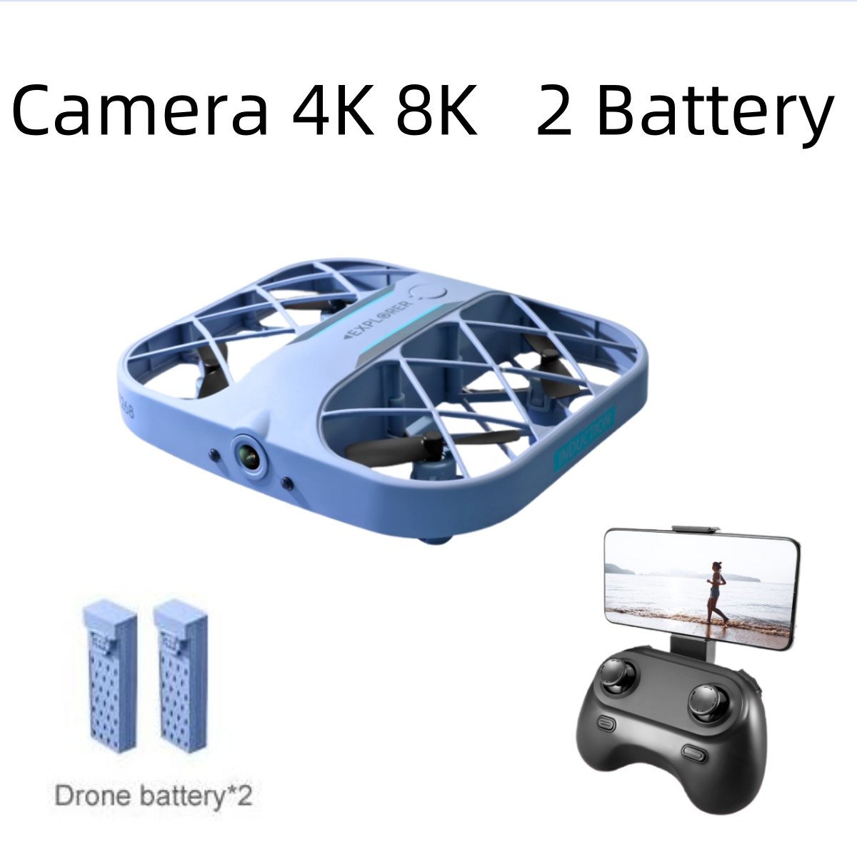 JJRC H107 FPV RCドローン（バッテリー2個付き - Drone Racing Camera のレビューと価格
