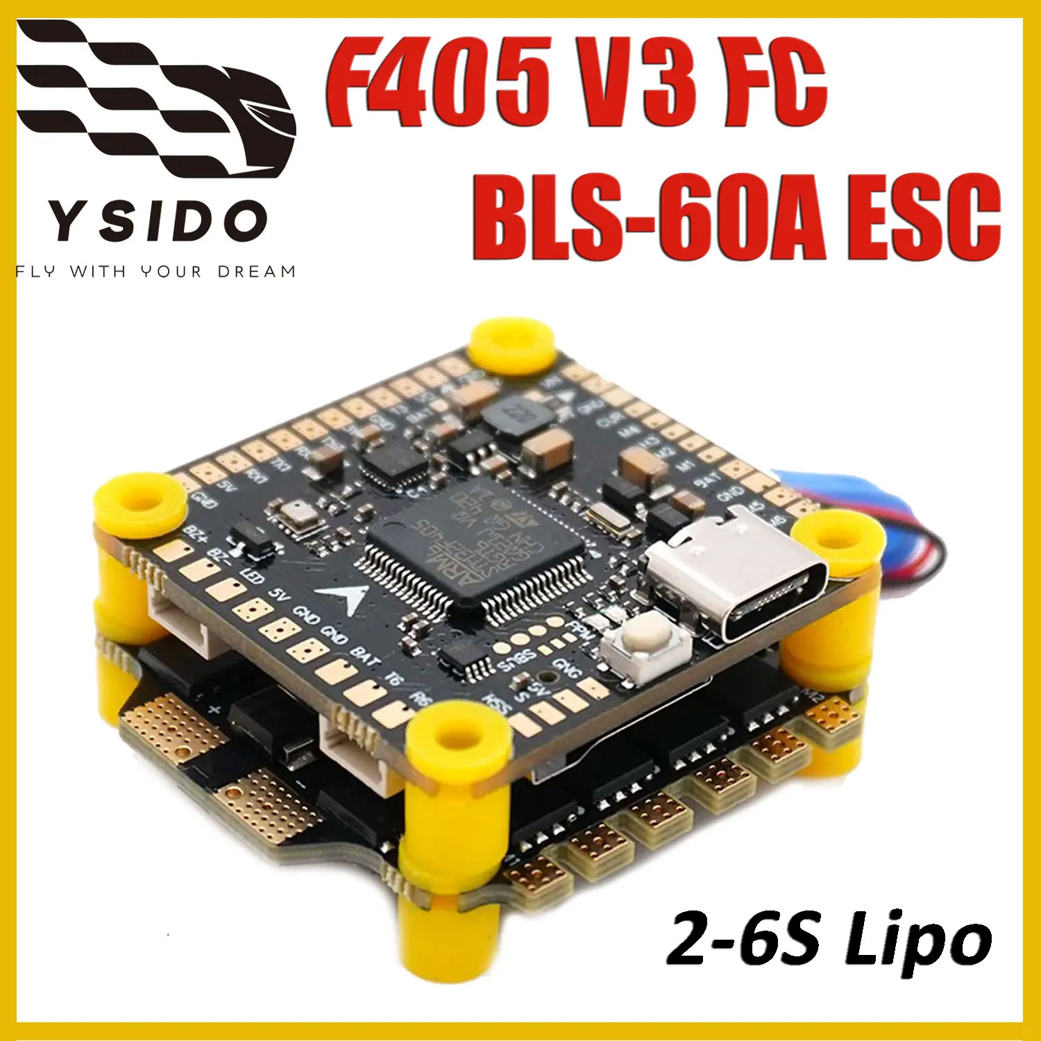 YSIDO F405 V3 フライトコントローラー BLS  - Drone Racing Flight Controller のレビューと価格